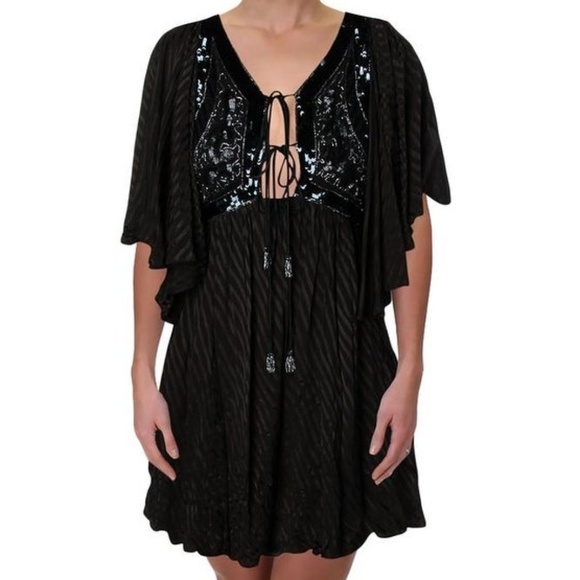 Free People Dresses & Skirts - Free People Moonglow Sequin-Embellished Mini Dress